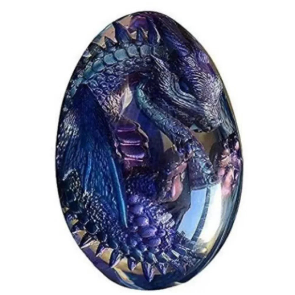 Lava Dragon Egg Statue Ornament Cosplay Dinosaur Resin Art Craft Sculpture Crystal Gemstone Halloween Decoration Toy Prop Qme D China Mainland