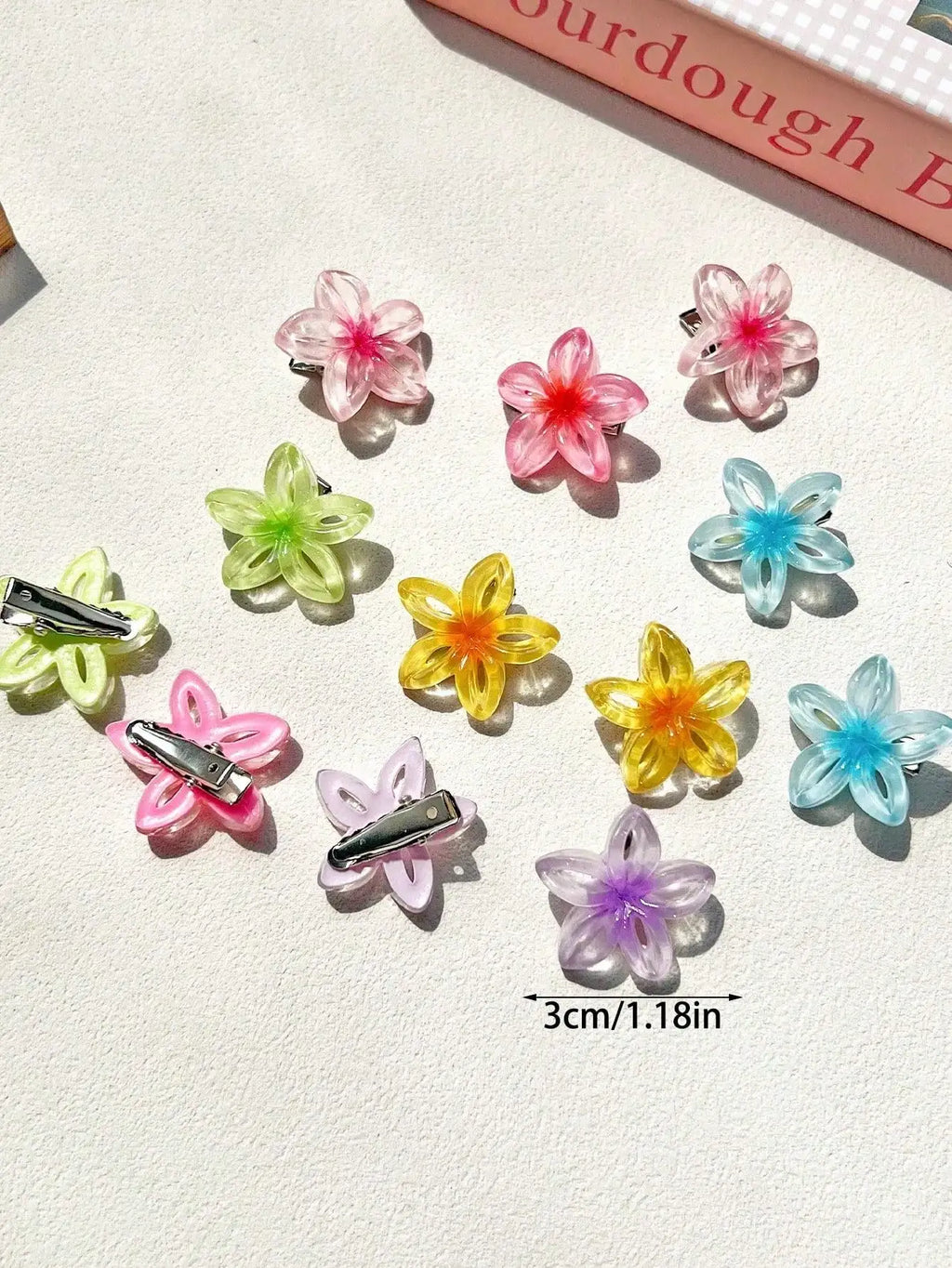 Women's Fashion Chrysanthemum Hair Clip Cherry Blossom Sweet Flower Qme