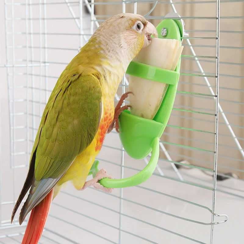 Fruits Cuttlebone Holder Parrot Budgies Parakeet Cockatiel Bird Cage Qme