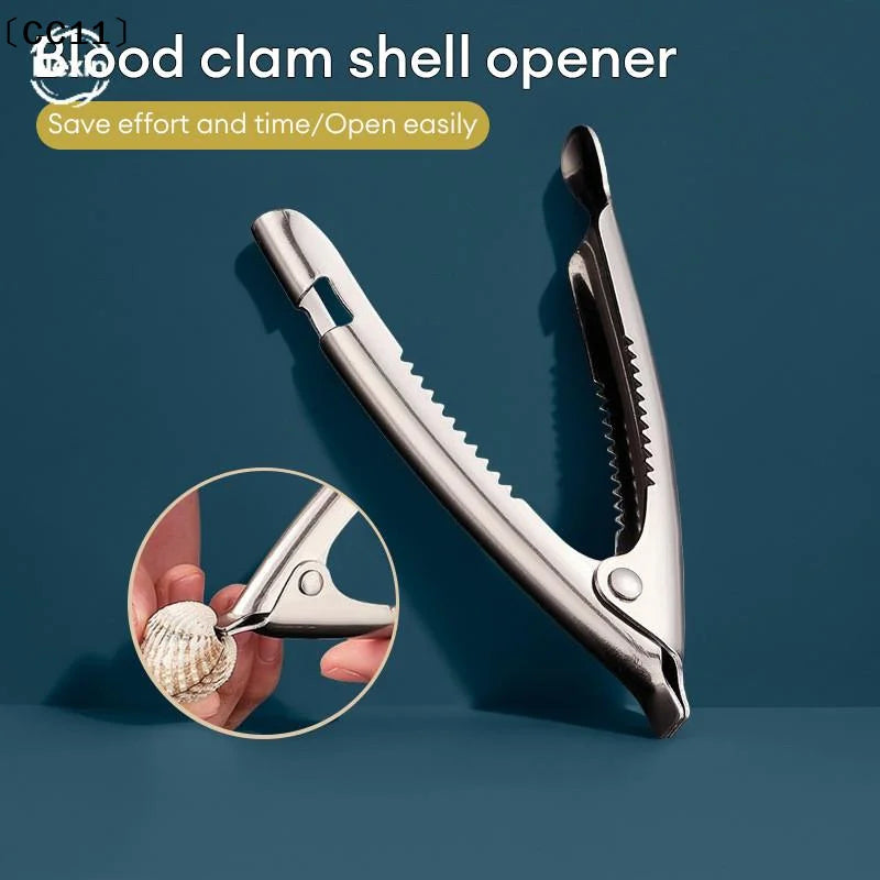 Stainless Steel Clam Opener Labor Saving Non Slip Handle Perfect Home Qme