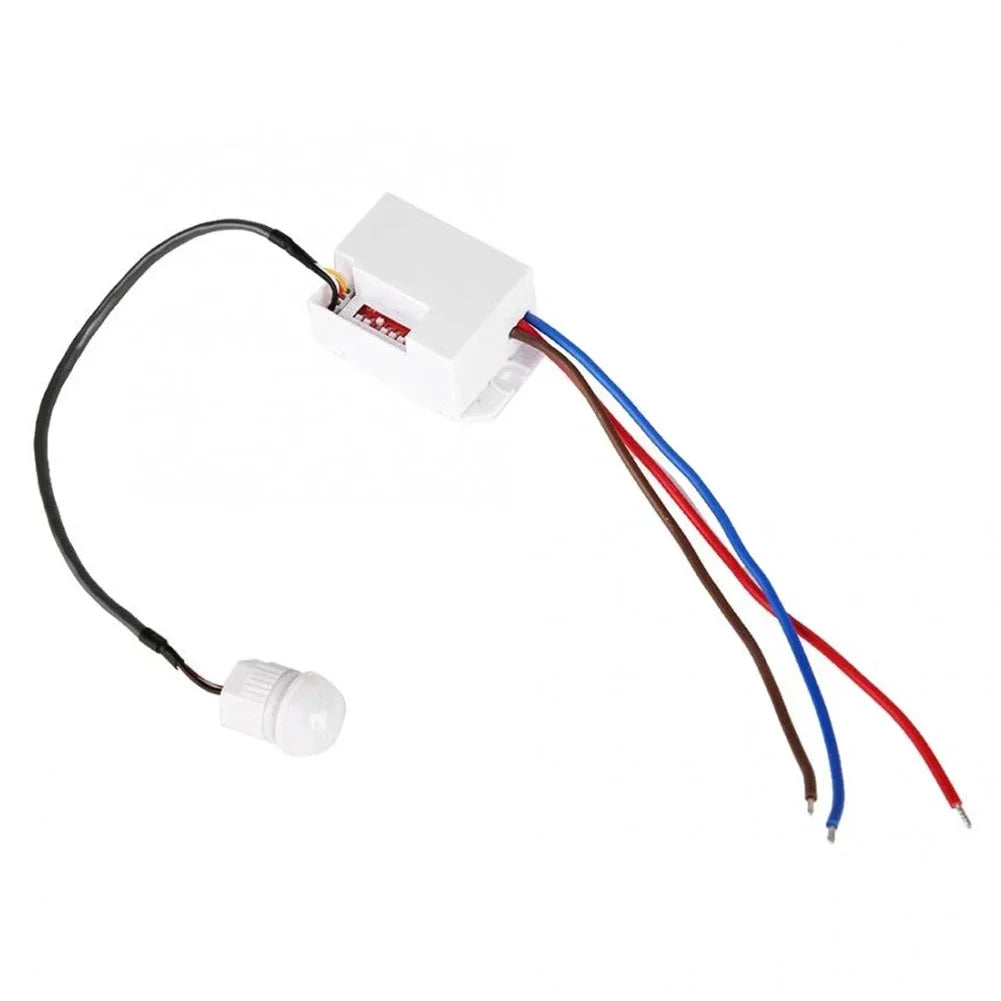 Light Switch PIR Sensor Detector Mini Recessed Motion Occupancy Rest Dips 6m 800W Adjustable Ceiling IP20 360° Qme