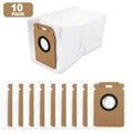 Dust Bags Compatible With For Roborock H50 Ultra H60 Hub Ultra H60 Hub Pro, 3.5L Automatic Emptying Sweeper Accessories Qme 10 PACK