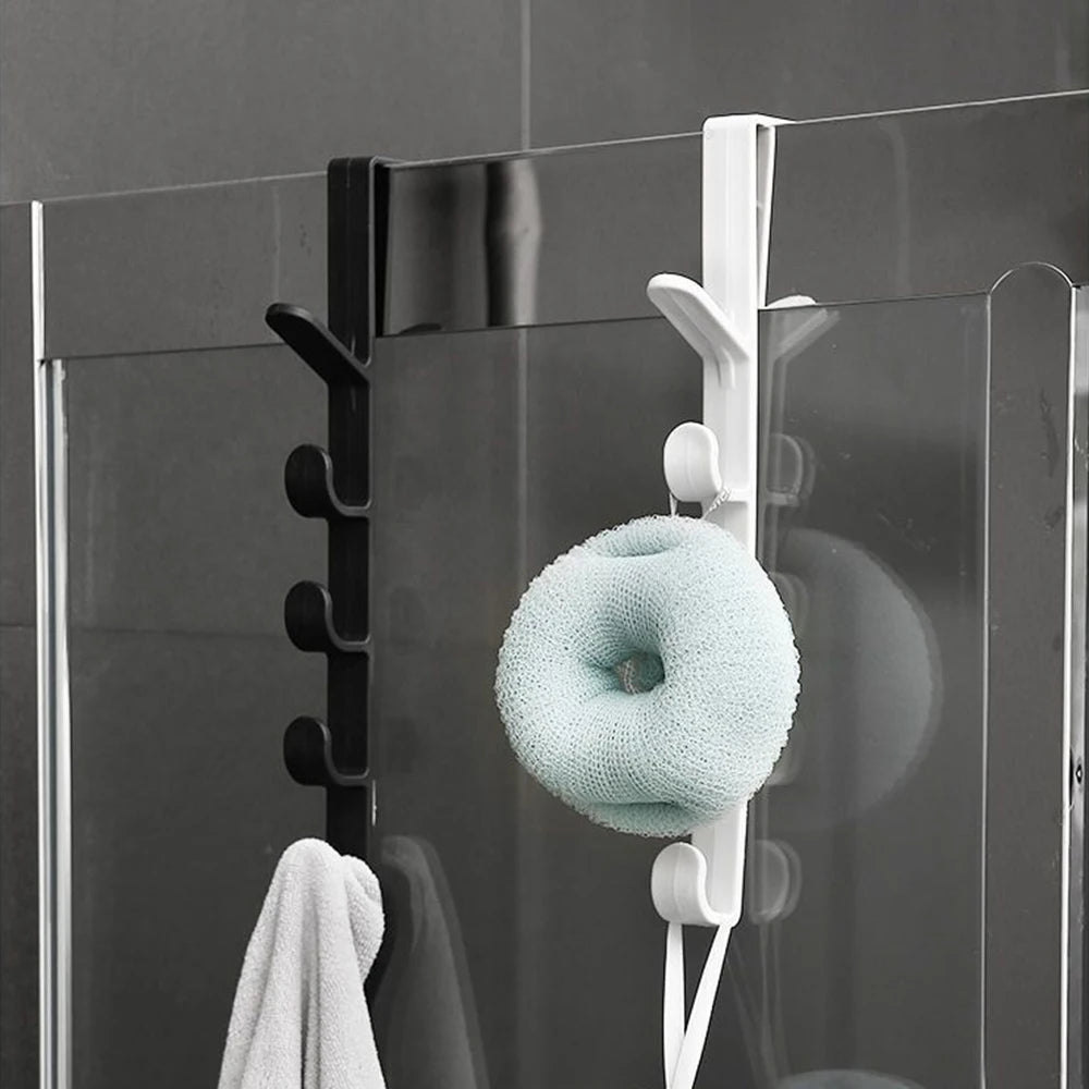 Behind the Door Coat Hook Hanger Behind the Door Cabinet Wardrobe Dormitory Door Hook Storage Rack Qme