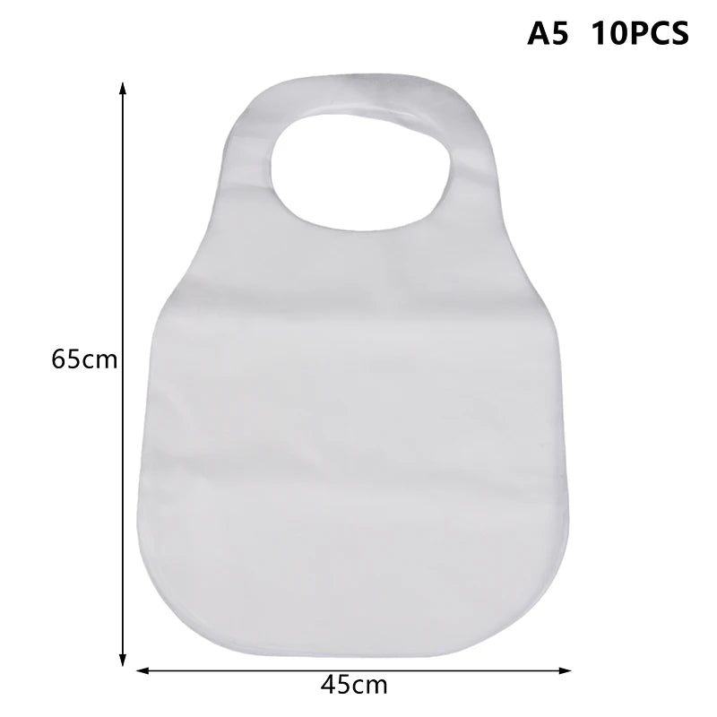 10 Disposable Apron Hotpot Oil-proof Anti-fouling Adults Bib Portable Qme A5-10pcs