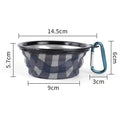 Folding Supplies Dishes Feeding Bowl Hook Pet Silicone Portable Qme Default Title