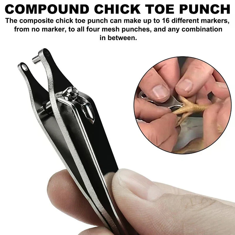 Chicken Toe Punch Permanent Identification Tool Chicks Ducklings Mice Qme