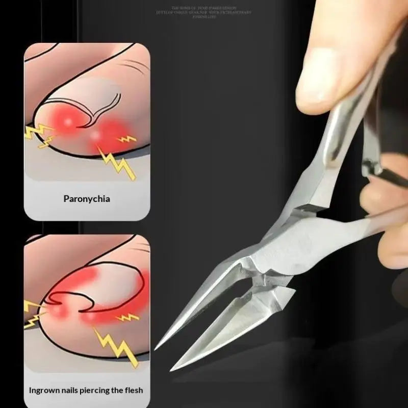 Straight Blade Toenail Nail Clippers Trimming Thick Ingrown Toenails Qme