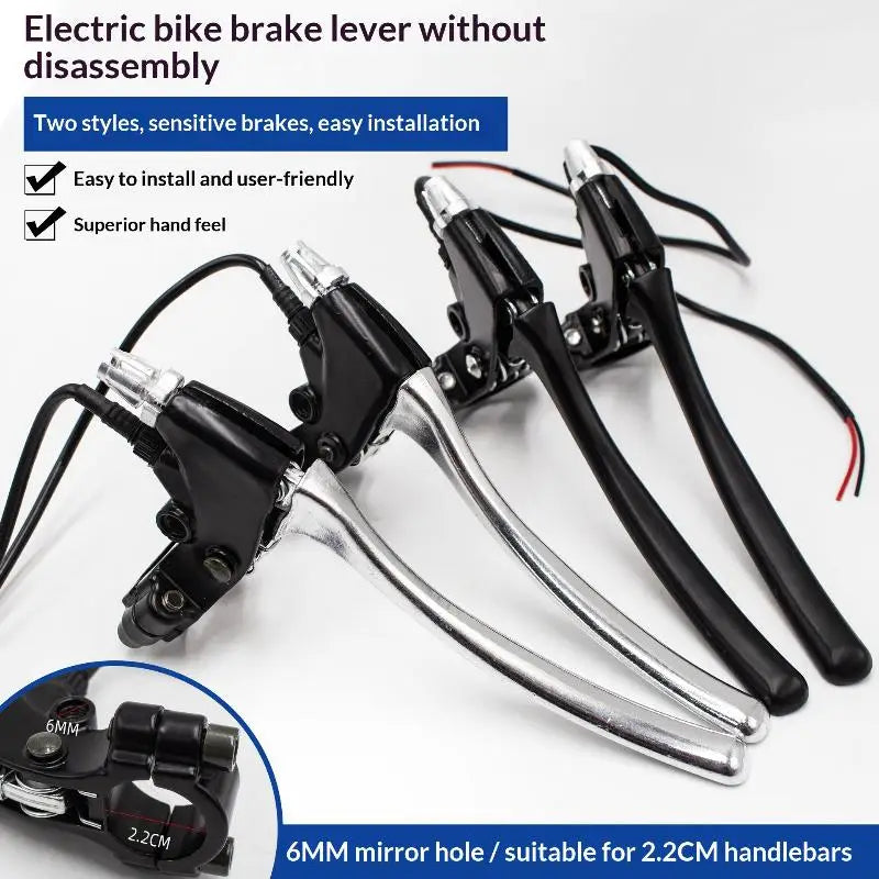 1 E Bike Brake Levers Aluminium Alloy Left Right Hand Power Failure Qme