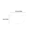 350 Transparent Tea Bowl Spout Double Layer Japanese Matcha Qme 350ML