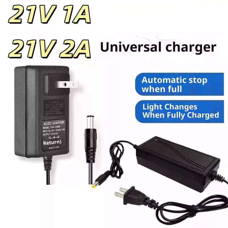 Universal Adapter Fast Charger 21V 1A 2A DC Electric Wrench Lithium Qme