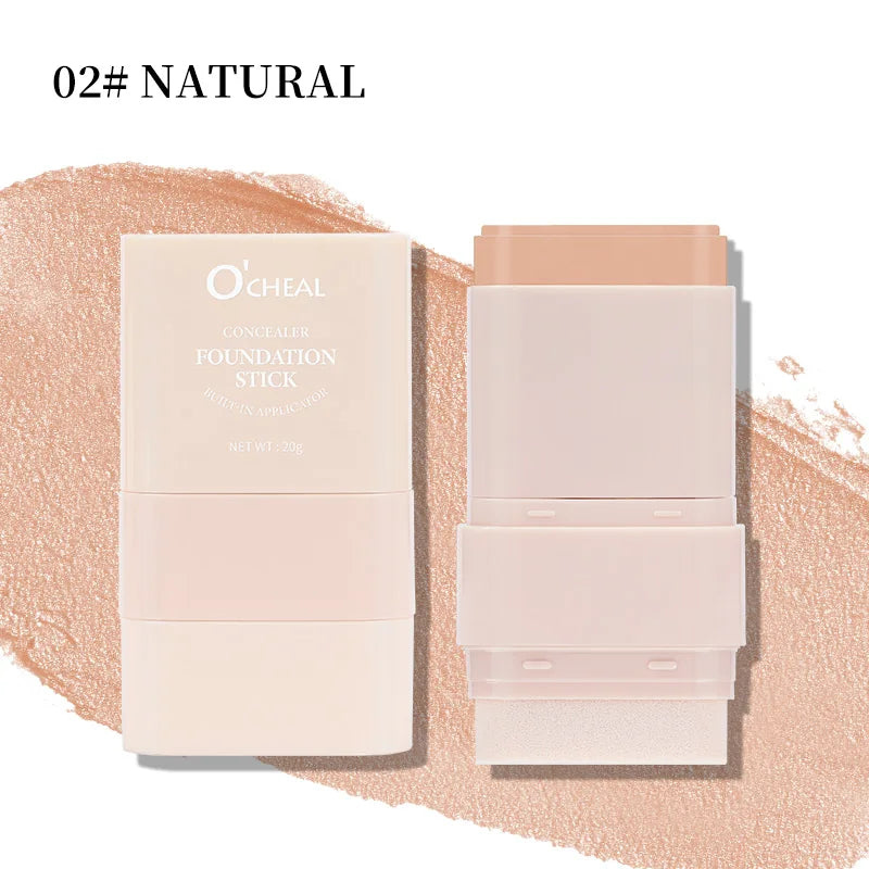 Moisturizing Foundation Make-up Stick Waterproof Concealer Qme 02 NATURAL