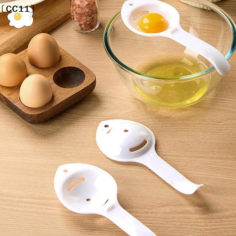 Extended Handle Egg White Separator Yolk Filter Kitchen Cooking Qme
