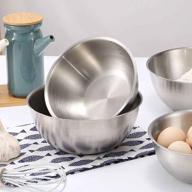 Kitchen Essentials Stainless Steel Bowl Scale Cooking Baking Food Qme