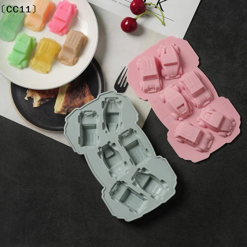 4 6 8 Cavities Car Train Silicone Mold Vehicles Crayon Making Qme