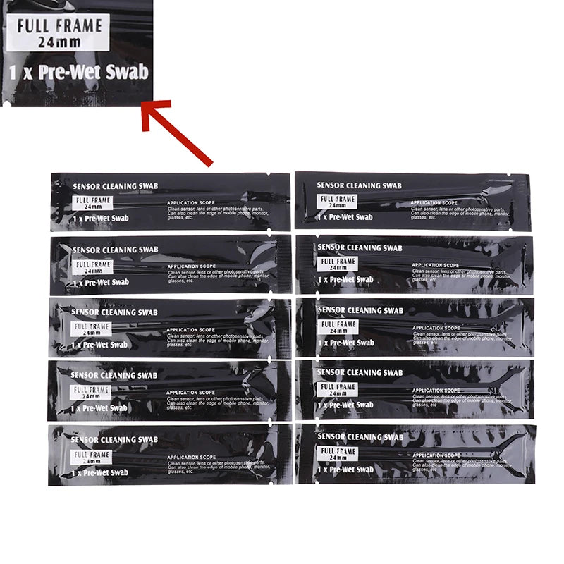 5 Cleaner Swab 12 16 CCD Sensor Camera Full-frame APS-C Sensors Qme 10PCS 24MM Wet