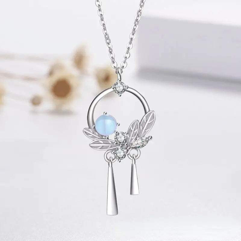 Creative Honey Star Moon Feather Heart Women's Necklace Girl Lady Object Party Banquet Anniversary Gift Qme youth 45cm