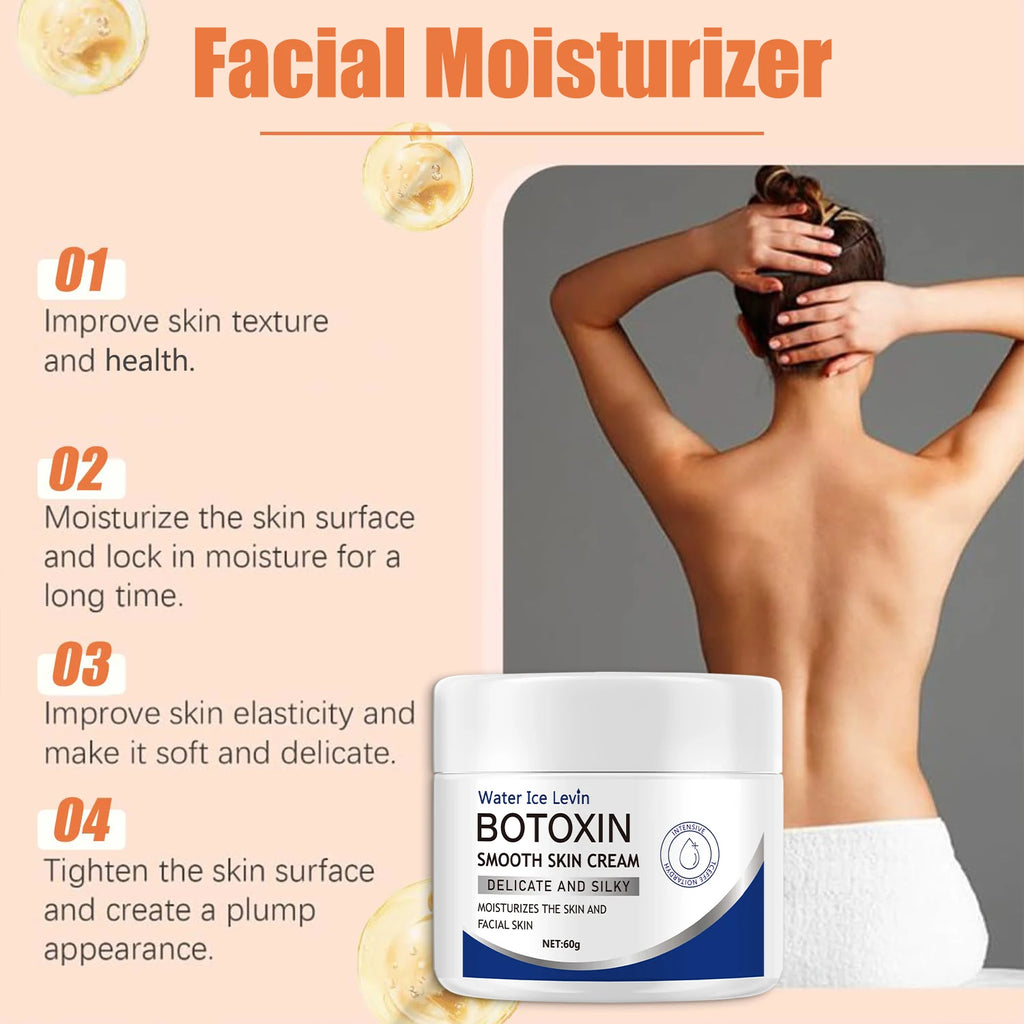 Btxin Firming Moisturizing Cream, Deeply Nourishes, Improves Sagging Skin, Smoothes and Softens Skin, Makes Skin Look Younger, Suitable for All Skin Types, Non-Greasy Qme