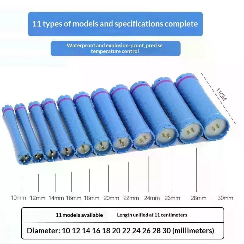 Heated Hair Curler Rollers 24V Digital Electric Perm Rods Portable Qme