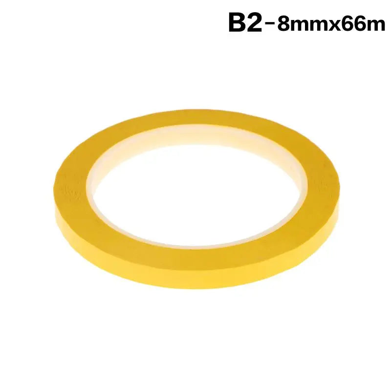 Wear Resistant Desktop Marking Tape 5 66M Self Adhesive Positioning Qme 8mm Dark yellow