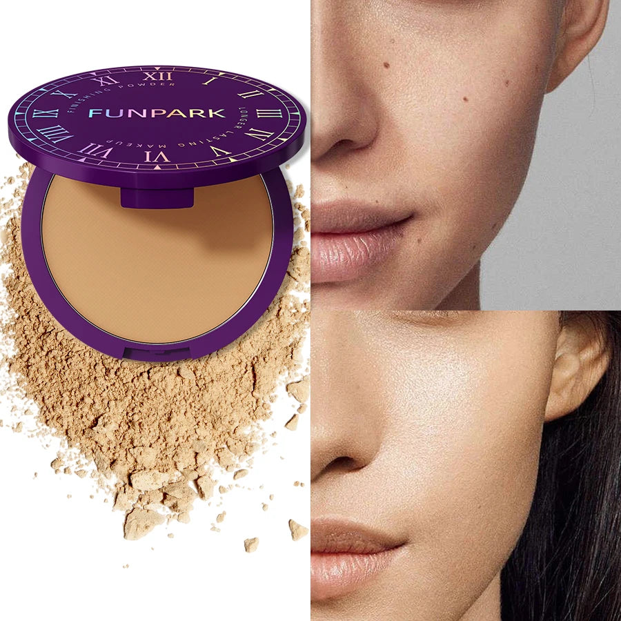 5 Matte Full Coverage Pressed Powder Foundation Oil Control Flawless Qme