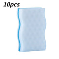 Multi-Purpose Kitchen Scouring Pad Reusable Washable Cleaning Sponge Perfect for Dish Washing & Streak-Free Glass Cleaning Qme 10PCS