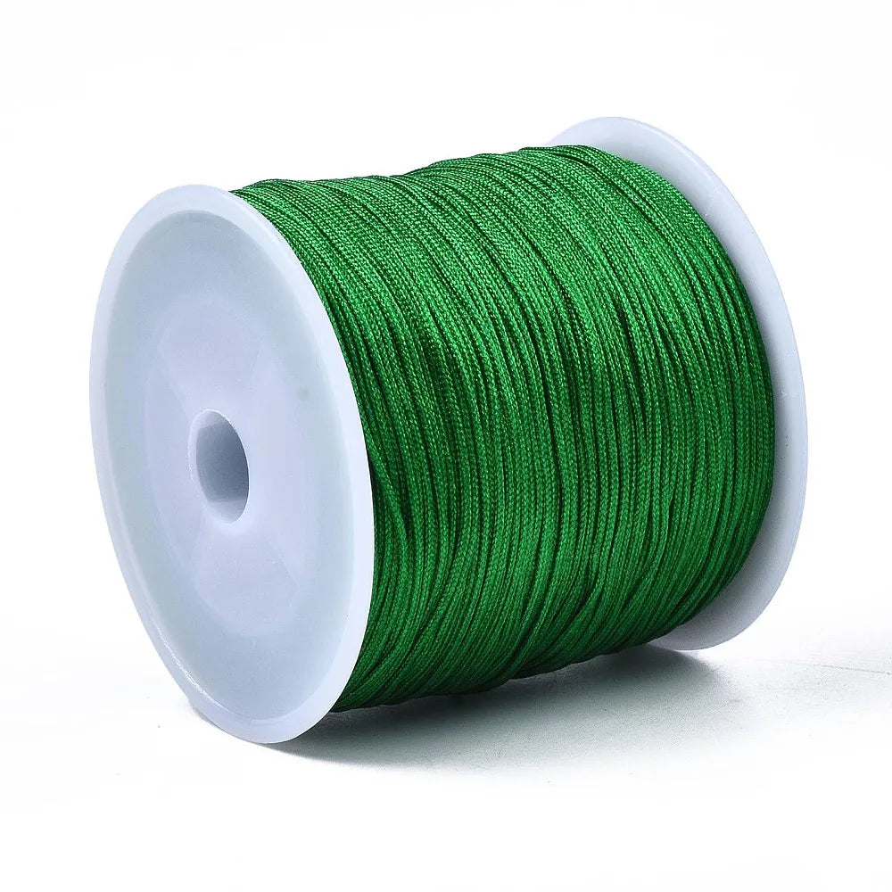 Pandahall 100m Roll Nylon Thread Braided Chinese Knotting Cord