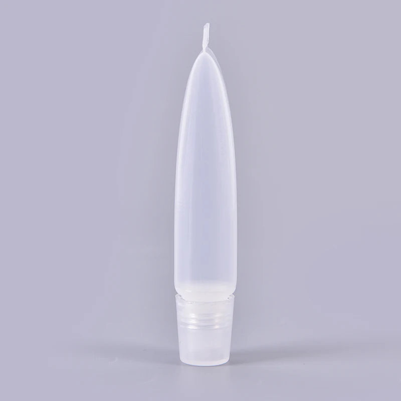 Empty Lipstick Tube Clear Squeeze Container Lip Balm Soft Makeup Gloss Qme 8.5 x 2.5