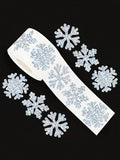 1 Roll 500 Stickers Snowflake Decoration Label Waterproof Laser Qme 500pcs-1roll 380*261*236mm