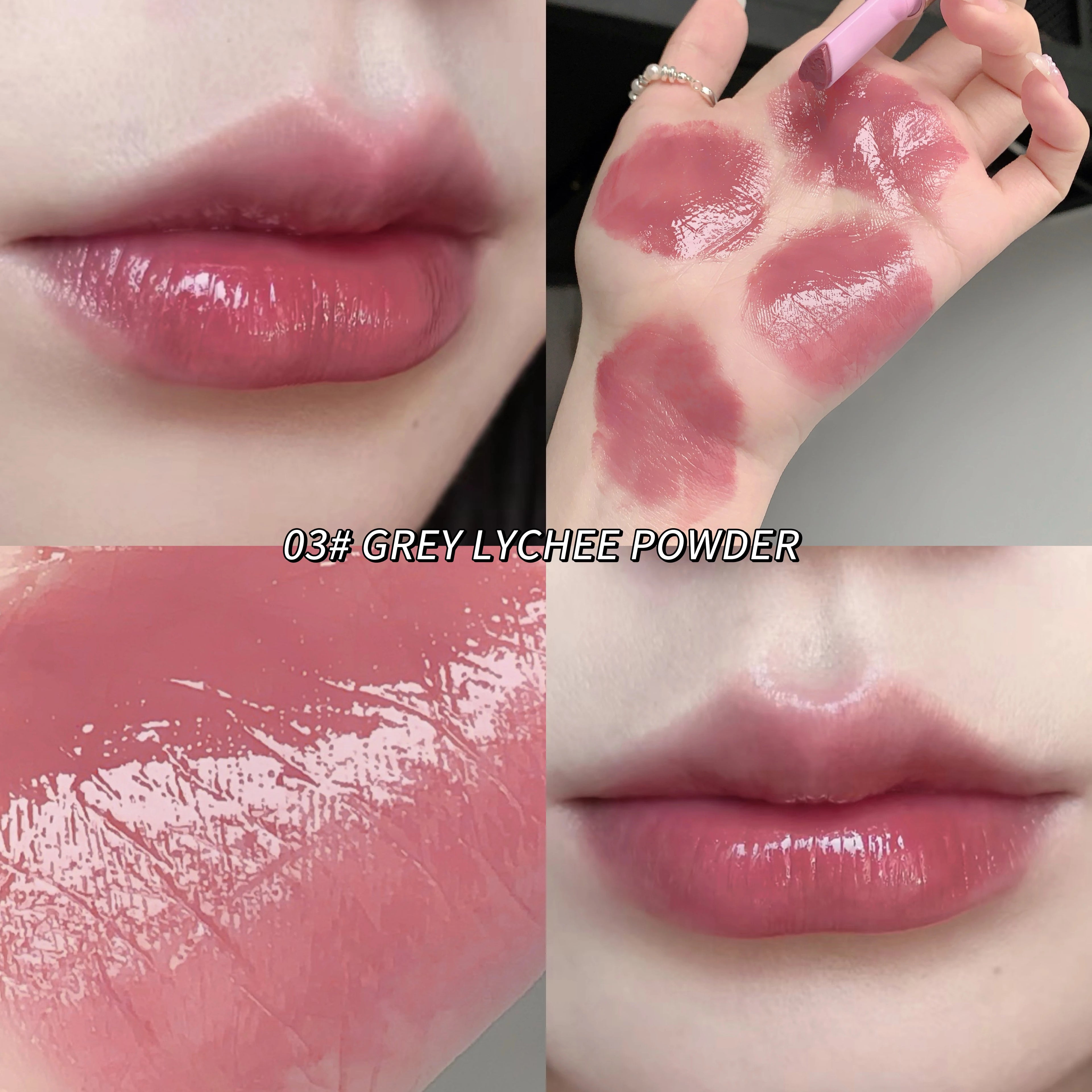 Gege Bear Translucent Crystal Jelly Lipstick Pen Moisturizing Water Qme GX1129-3