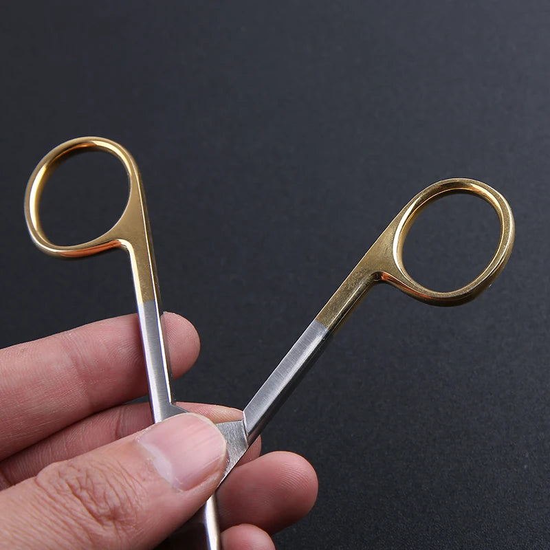 Medical Suture Straight Sharp Curved Surgical Scissors Cosmetic Qme