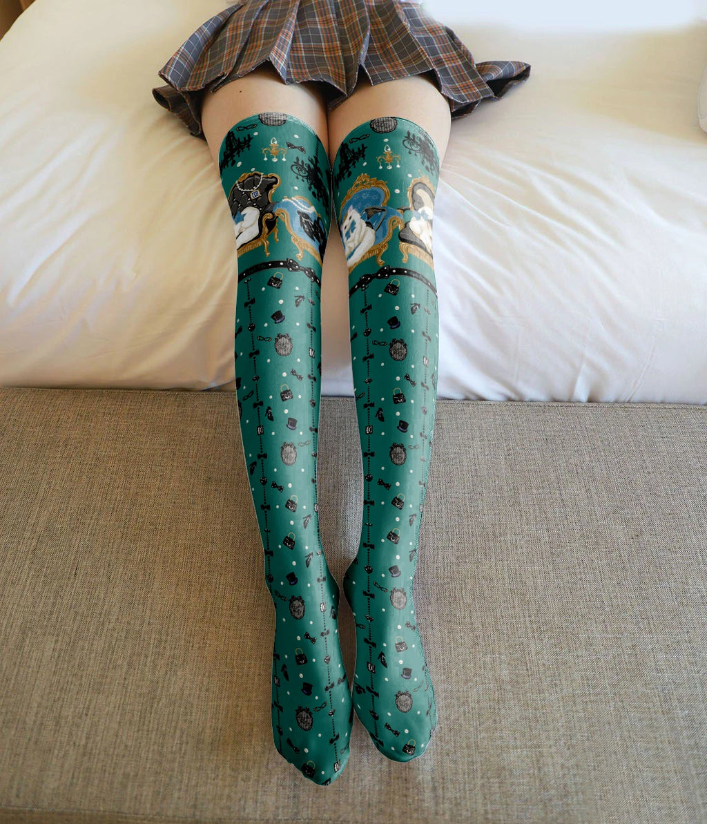 Fun Cartoon Women's Stockings Candy Strawberry Sexy Cute Tall-legged Qme