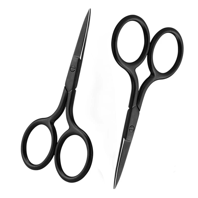Z'LRAQI BEAUTY Rose Gold Eyebrow Scissors Eyelash Stainless Steel Qme