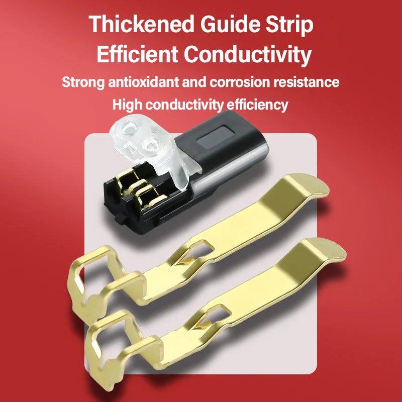 Electric Wire Connector Free Stripping Quick Cable Connectors Dual line Interconnection Detachable Automotive Terminal Connector Qme