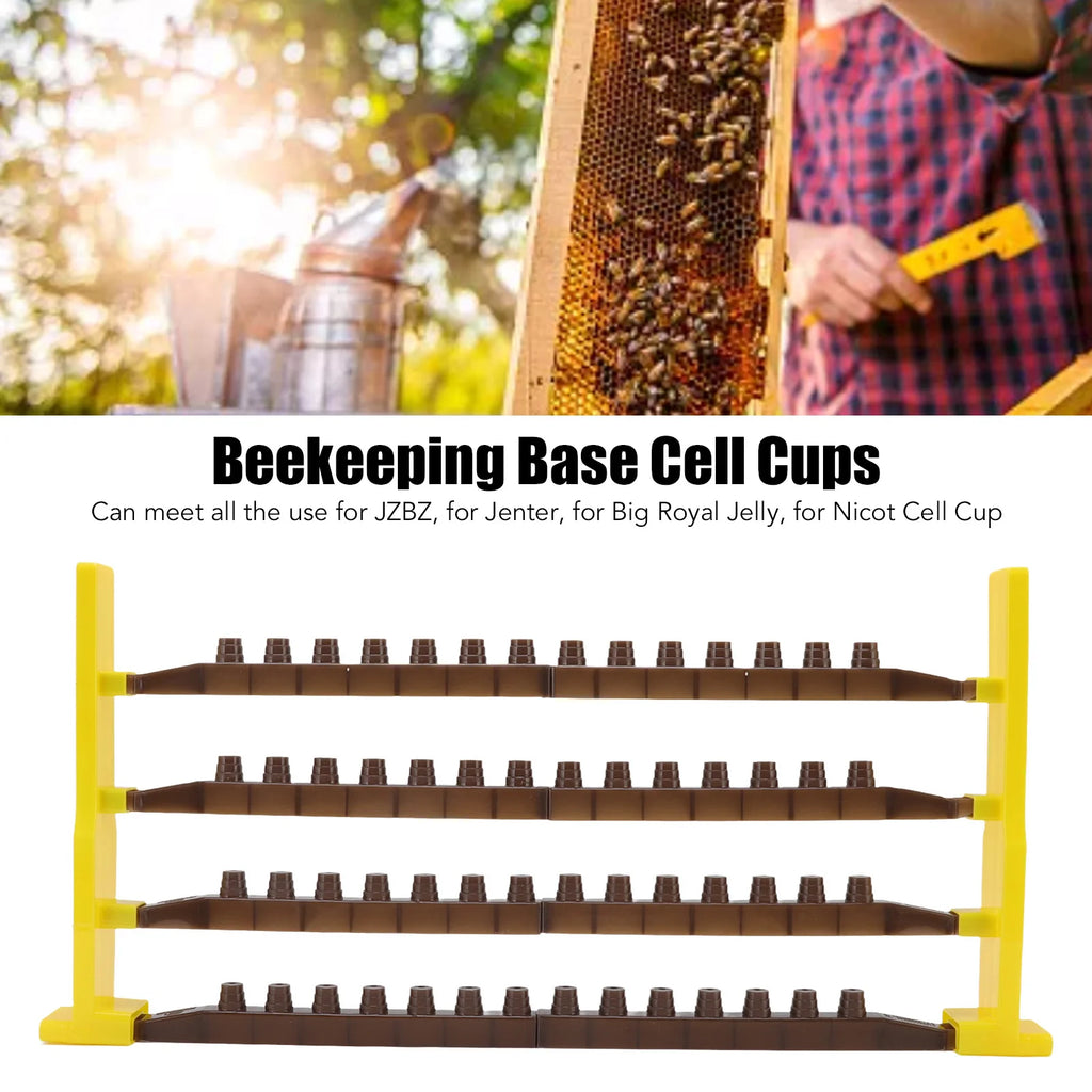 Queen Bee Rearing Base Cell Bar Frames Multifunctional Beekeeping Base Cell Cups Beekeeping Equipment Queen Bee Base Cell Bar Qme