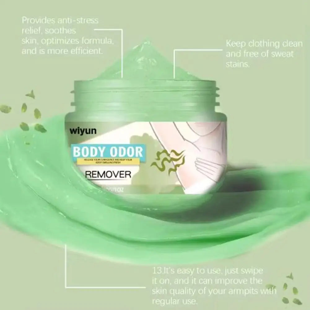 Body Odor Remover Cream Effectively Remove Sweat Refreshing Deodorant Qme