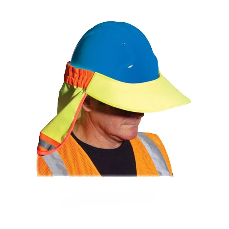 High visibility fluorescent reflective awning, cool and breathable, high temperature sunscreen farm cap for summer Qme