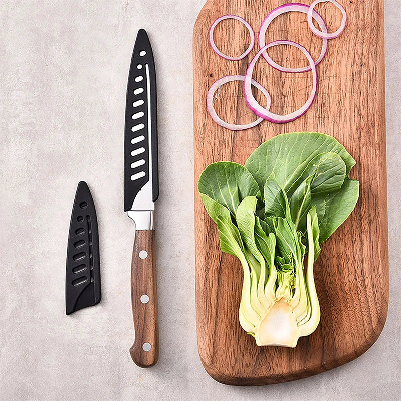 Kitchen Knife Sheath Black Plastic Knife Covers Knife Blade Protector Cover Edge Guards Case Boning Fruit Bread Chef Knife Tool. Qme