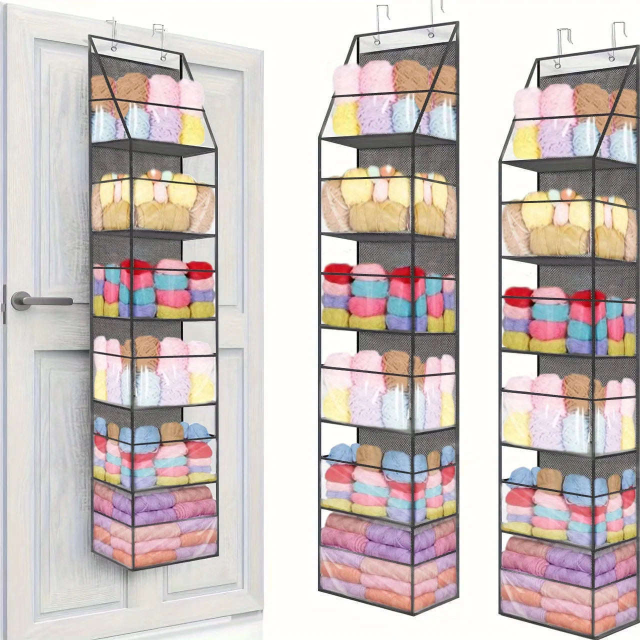 1pc The Yarn Organizer by the Door Is Specially Designed for Knitting and Crochet. It Can Be Used to Store Knitting Needles Qme