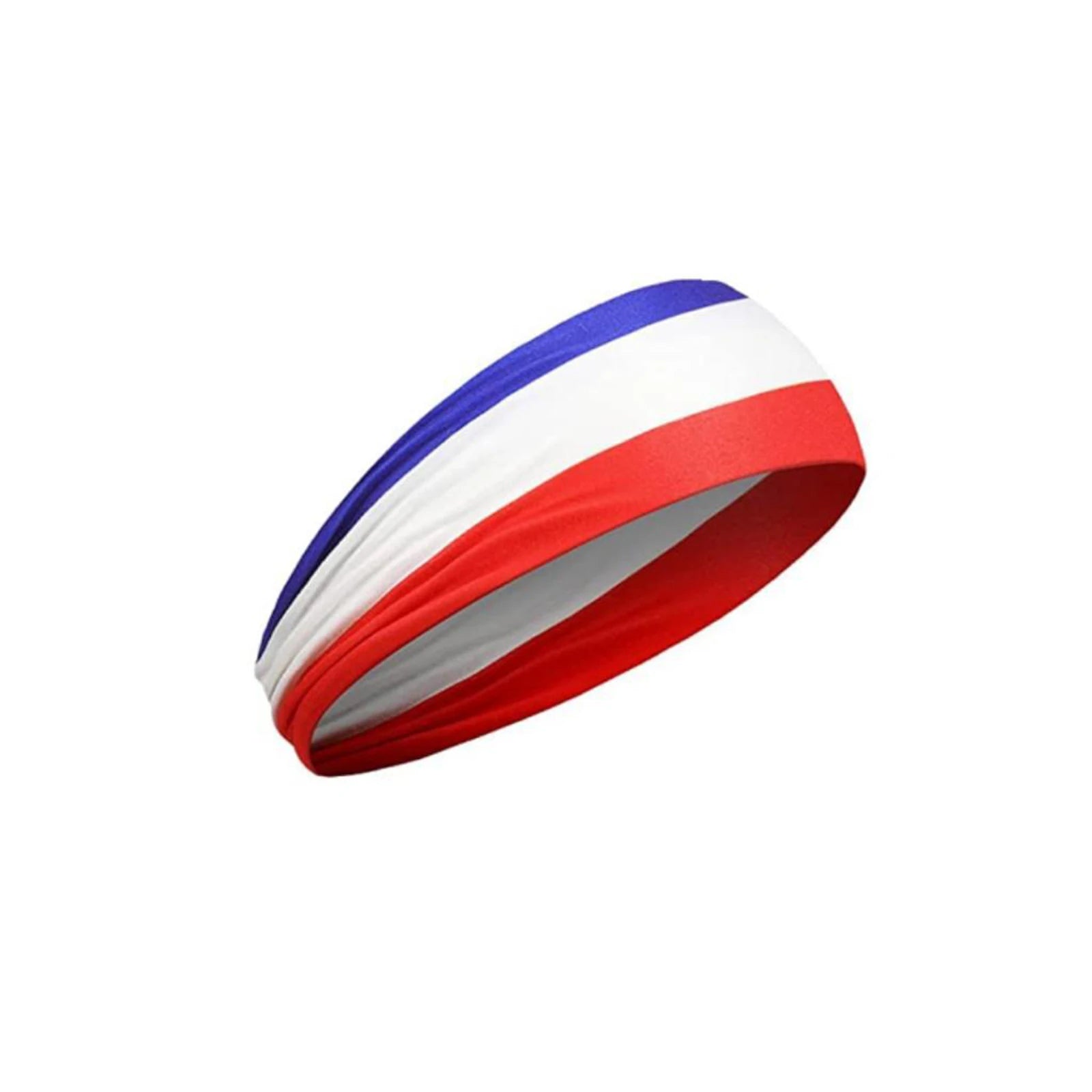 American Flag Independence Day Unisex Running Fitness Headband High Elastic Sports Yoga Sweatband Cotton Headscarf Qme B One Size