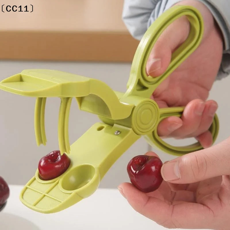 Ergonomic Handle Cherry Pit Remover Efficient Removal Press Fruit Qme