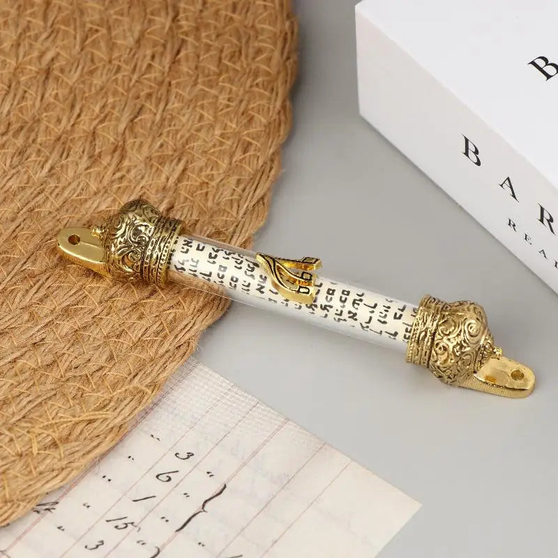 Plaque Door Metal Blessing Mezuzah Scroll Decoration House Religious Qme
