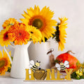 1 set of 2D summer HONEY letter bee honey jar wooden desktop decoration ornaments, rustic farmhouse desktop decoration Qme Default Title
