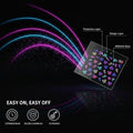 30 Sheets 3D Glow Dark Neon Nail Stickers Glittery Glossy Qme Default Title