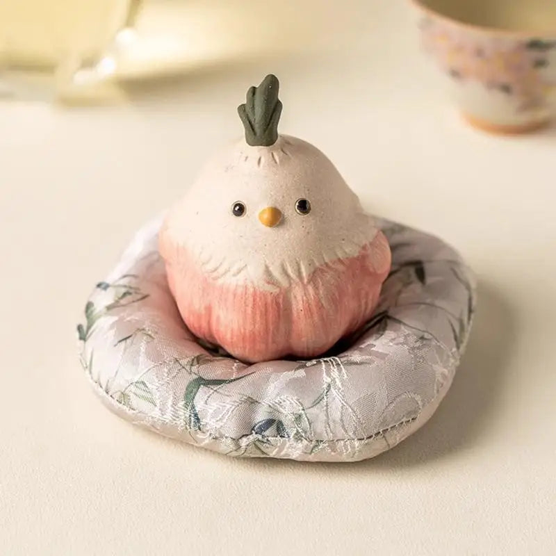 Home Decor Office Desktop Decoration Idea Festive Garlic Bird Tea Pet Qme
