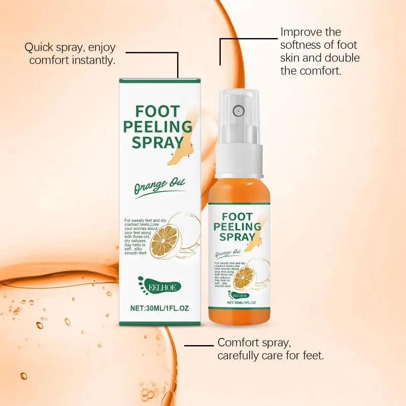 Exfoliating Foot Cream Dead Skin Removal Herbal Peeling Spray Heel Qme
