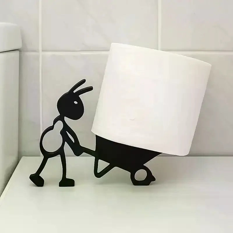 3D Printed Cute Simple Ant Tissue Holder Figurines Home Desktop Paper Bracket Decoration Creative Ornaments For Holiday Gift Qme