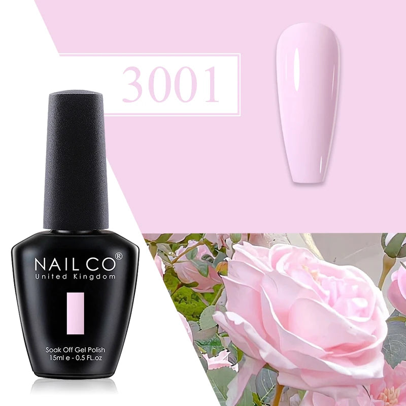 NAILCO Red Gel Nail Polish Wine Purple Semi Permanent Soak Off UV