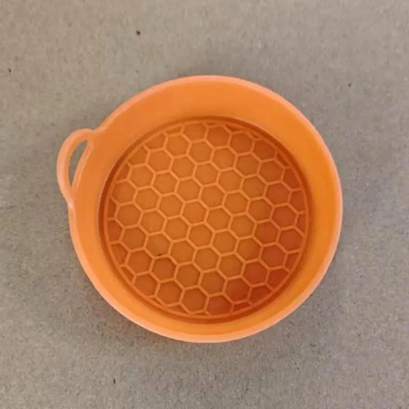 Anti-slip Coaster Car Stable Food Grade Silicone Gel Drink Holder Pad Qme Orange