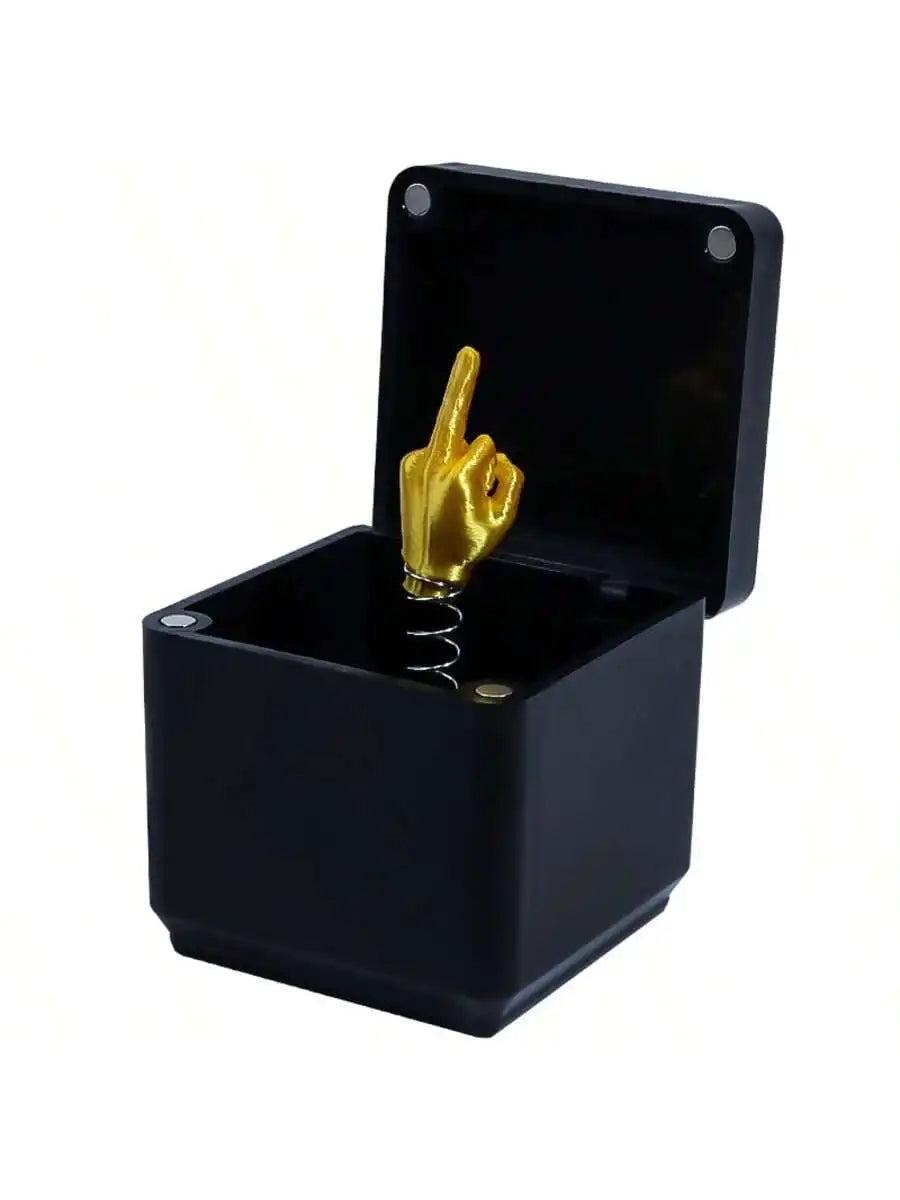 3D Printed Middle Finger Surprise Box Perfect Prank Novel Statue Qme Middle finger 1pc