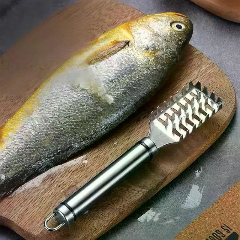 Stainless Steel Fish Scale Knife Scraper Sawtooth Scraping Boning Qme